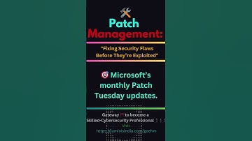 🛠️ Patch Management: "Fixing Security Flaws Before They’re Exploited"