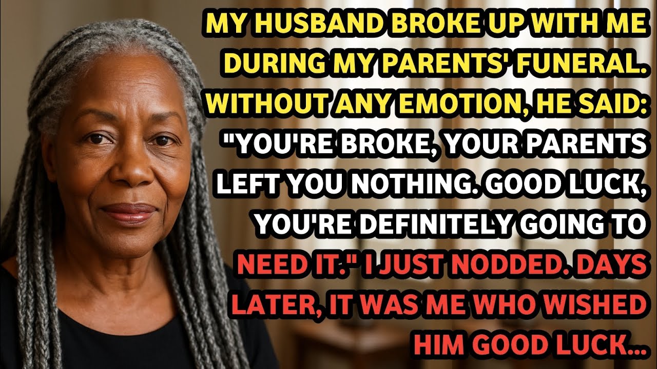MY HUSBAND ASKED ME FOR A DIVORCE AT MY PARENTS' FUNERAL, SAYING I WAS BANKRUPT. WHAT HE DIDN'T KNOW