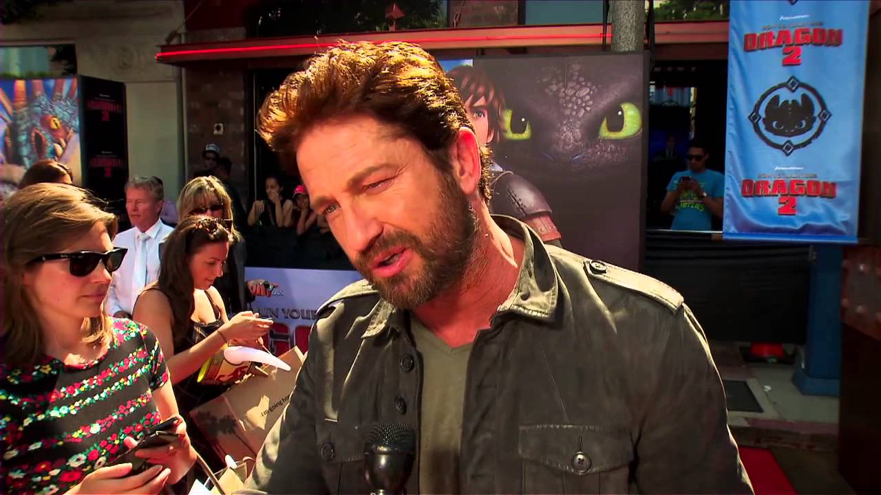 How To Train Your Dragon 2: Gerard Butler Red Carpet Movie Premiere