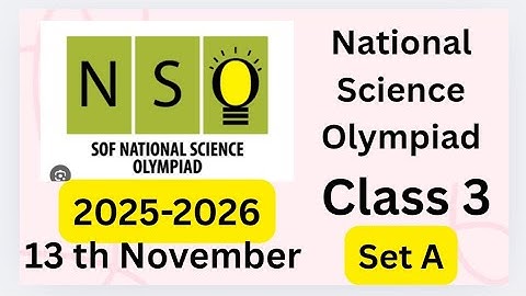 #FavFive | SOF National Science Olympiad 2025-26 Class 3 Set A 13 th November | #olympiad | #nso