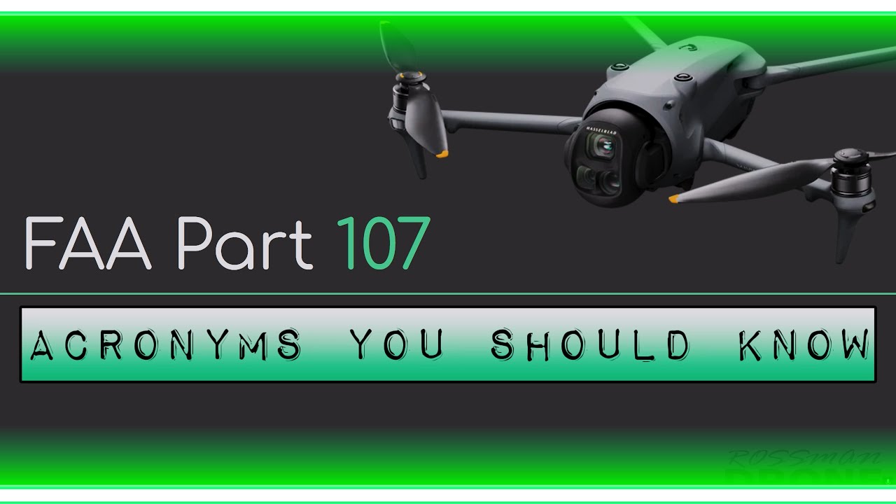 Ultimate 2026 FAA Part 107 Acronyms Guide – Pass Your Drone ...
