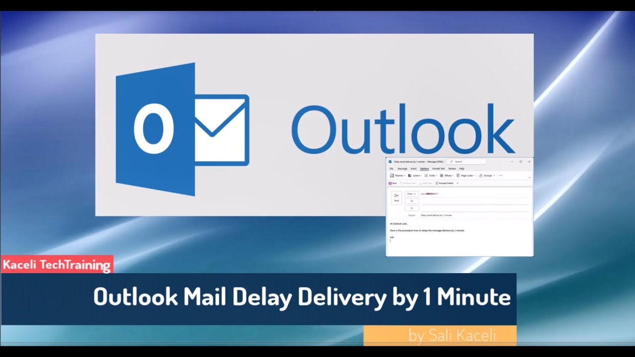 Delayed Delivery In Outlook Revise Your Messages After Pressing Send