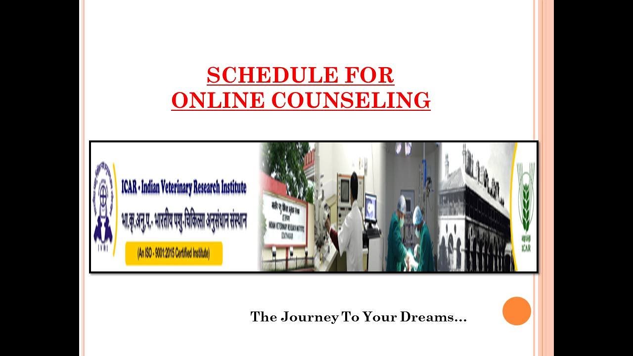 IVRI BVSc & AH Admission 2020 Counseling Schedule...The Journey To Your Dreams...