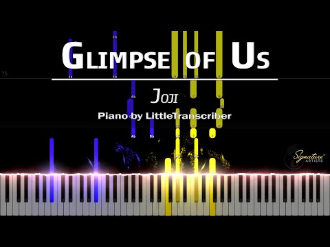 Joji - Glimpse of Us (Preview) Piano Cover / Tutorial by LittleTranscriber