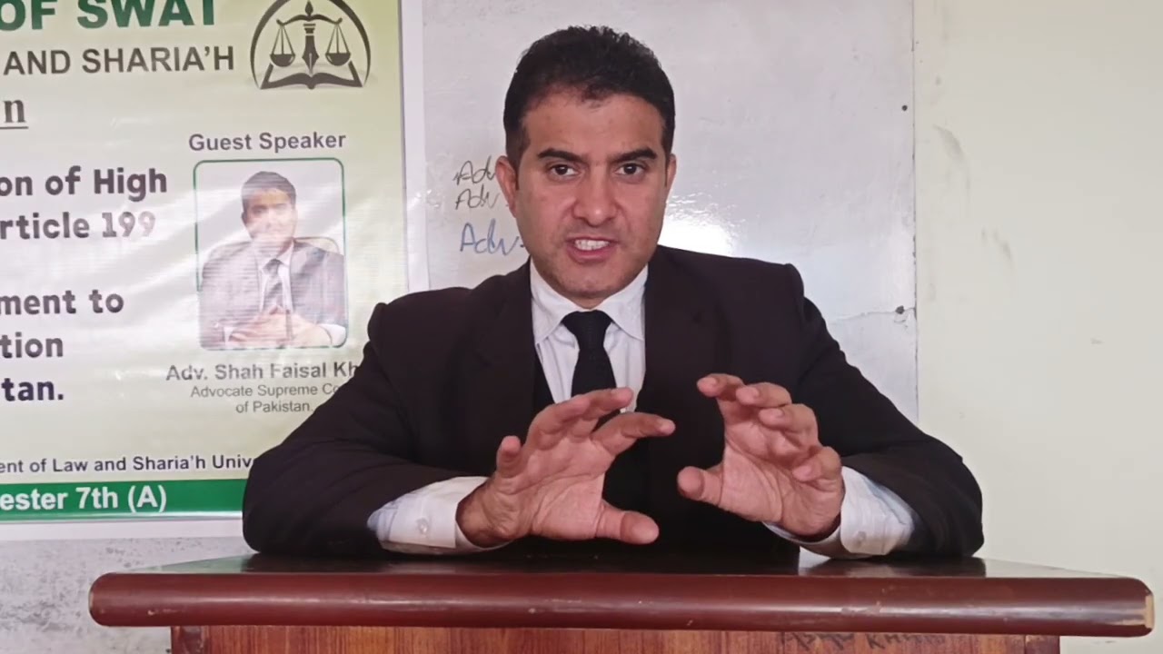 Article 199 Writ Jurisdiction of High Court in Pakistan by Shahfaisal Advocate Supreme Court of Pak