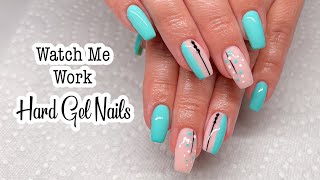 How To Do Hard Gel Nails \ Watch Me Work \ Summer Nails