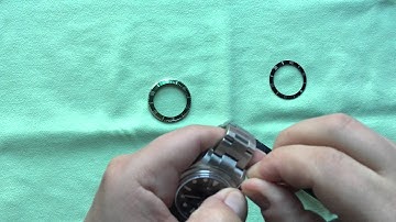 Rolex Submariner 16610 bezel exchange