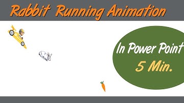 Rabbit Presentation | Make Cartoon Animation in Powerpoint | Rabbit Running animation