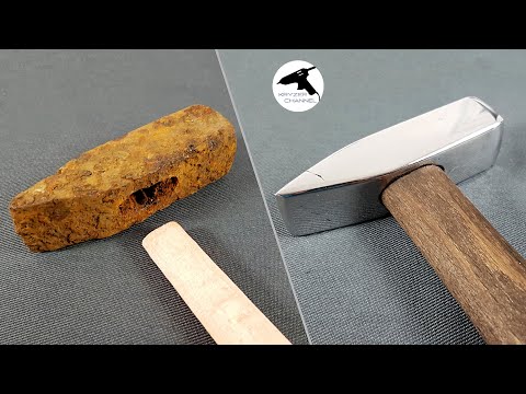 Видео: Реставрация очень ржавого молотка / Restoration of a very rusty hammer