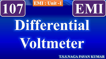 EMI107 - Differential DC/AC Voltmeters