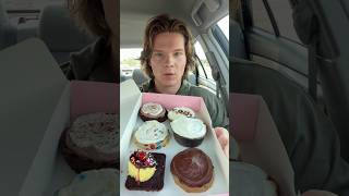 Trying The @Crumbl Diner Lineup! #shorts #cookies #eating #food #mukbang