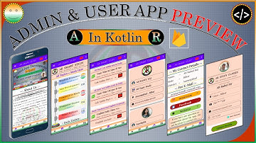 Admin and  User App in android studio | Admin and Client App Preview | Android Project 3D Animation