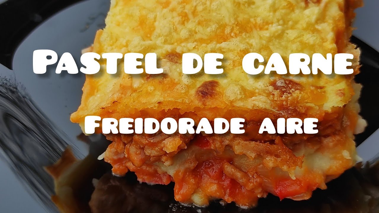 Receta📝 de PASTEL DE CARNE🥮🥮 en la freidora de aire. Freidora SIN
