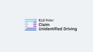 Claim Unidentified Driving - ELD Rider