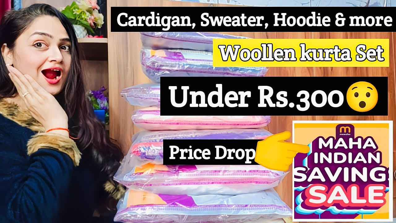 meesho woolen shawl