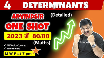 Determinants, One shot video for Class 12 Maths NCERT for CBSE Boards 2023