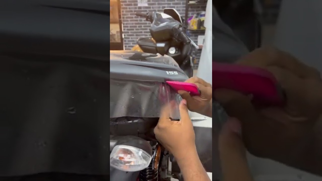 MATTE PPF INSTALLATION ON YAMAHA AEROX 155 BY @SKD