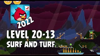Angry Birds (2022) | Surf and Turf | Level 20-13 | 3-star Walkthrough