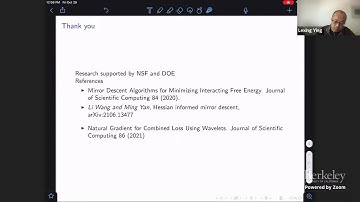Mirror Descent Algorithms for Minimizing Interacting Free Energy