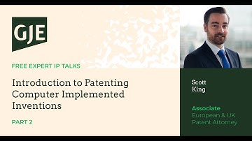 Introduction to Patenting Computer Implemented Inventions: Part 2