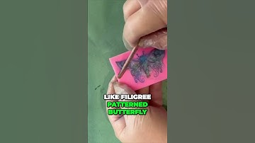 How To Put Resin Into A Butterfly Mold... #shorts