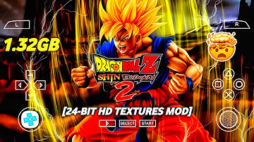 Dragon Ball Z: Shin Budokai 2 24-Bit HD Textures Mod ISO + Remastered Textures (PSP) | PPSSPP GAME