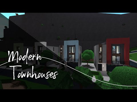 Bloxburg Modern Townhouses Youtube - roblox games like pacifico neighborhood
