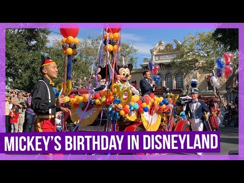Mickey’s 90th Birthday Celebration in Disneyland - 2018
