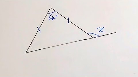 Title:Calculating the External Angle of an Isosceles Triangle