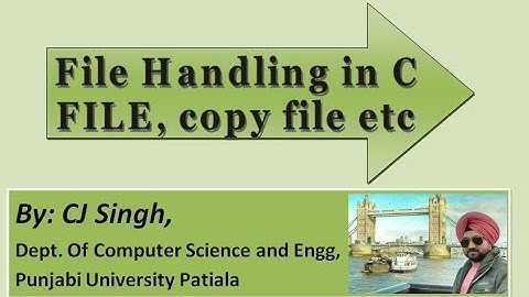 Lecture 29:File Handling in C, fcose(),fopen(), EOF, opening modes, FILE Pointer, text & binary file