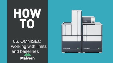 OMNISEC software 06 working with limits and baselines