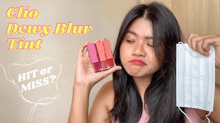 Clio Dewy Blur Tint | Review, Swatches and Comparison for Shades 01, 07 and 08