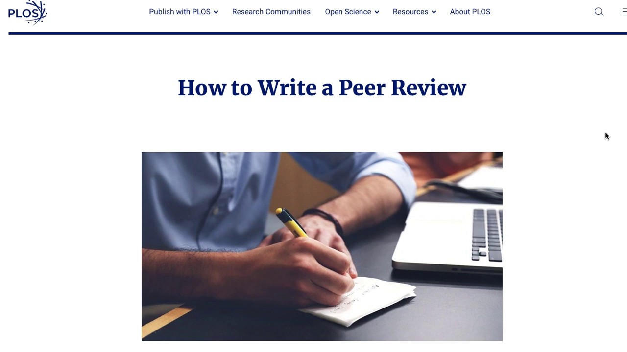 How to conduct a peer review (Part 1)  3.30 min