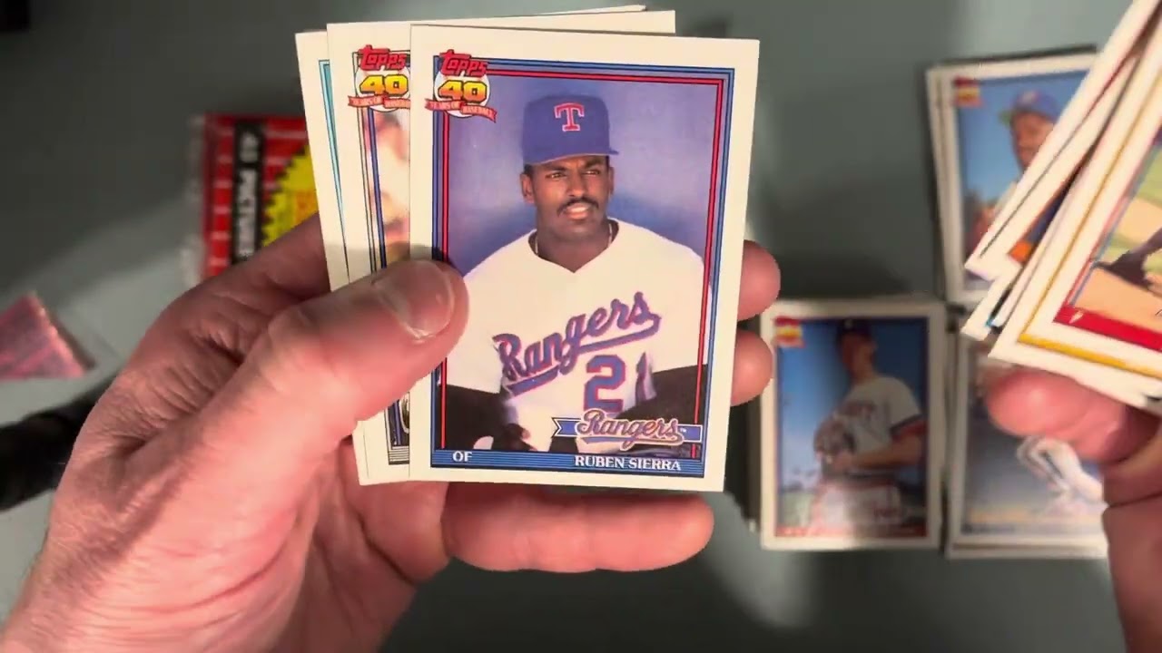 More 1991 Topps Rips - Glowback, light back, dark back, looking for errors!