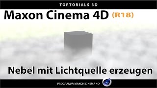 Nebel mit Lichtquelle erzeugen + Umgebungs-Objekt (Cinema 4D Tutorial)