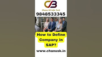 How to Define Company in SAP? - SAP FICO Free Training Videos
