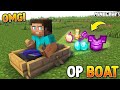 Minecraft boating but you get Op Loot #minecraft #gaming #minecraftgameplay #mcfleet #mcfleetserver 