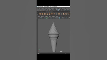 3d ice cream design - Autodesk Maya design