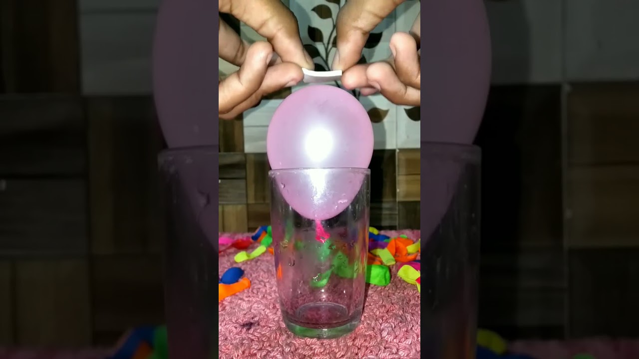 Double sided Tape Balloon  Experiment | 