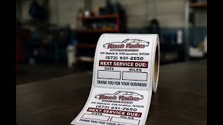 Oil Change Stickers That Bring Customers Back | McAuley Labels