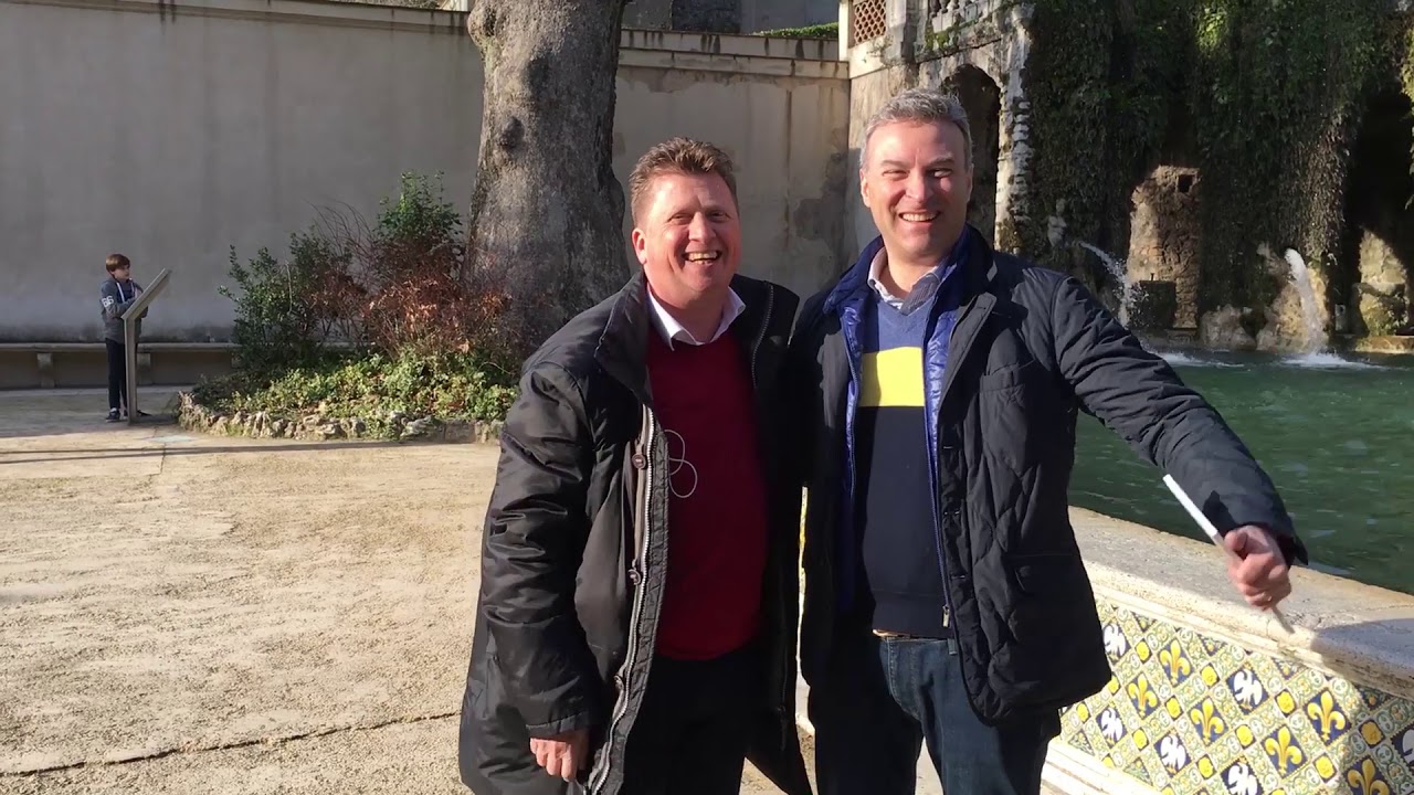 The Italian Enthusiast in Tivoli at Villa d'Este