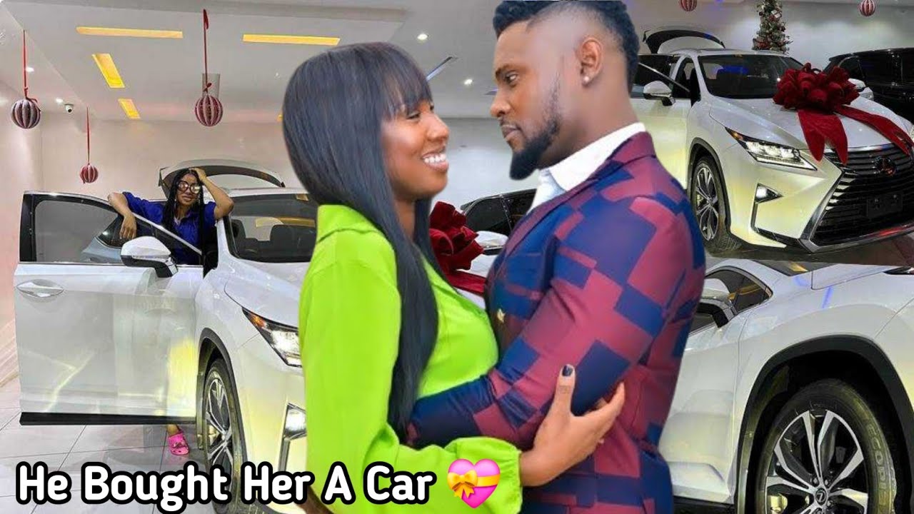 Соня Уче целует Мориса Сэма, когда он дарит ей машину