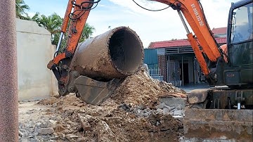 Máy Xúc DOOSAN Làm Việc Múc giếng Nước Cổ Ngày Xưa Tập Dưới Đất Sâu 7 Đến 10 Mét -TẢI BEN TV-