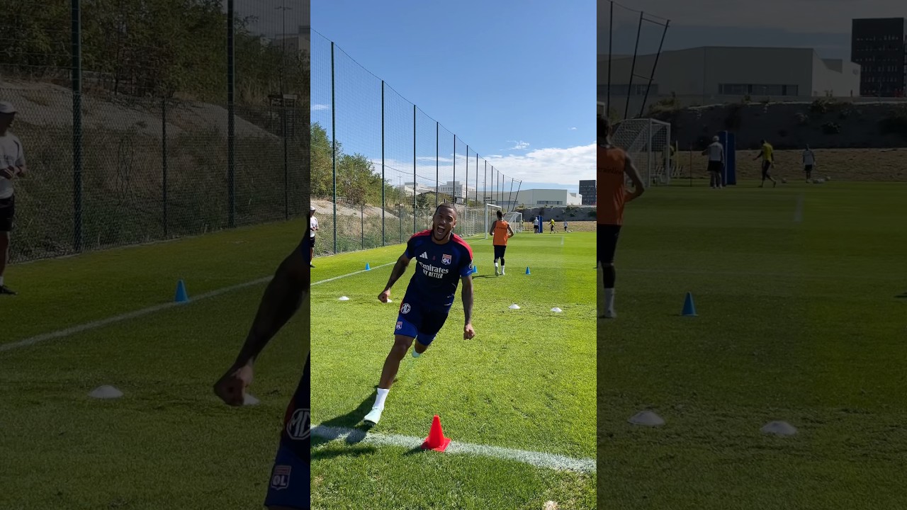 👊😂 Khalis 🆚 Coco : un duel toujours âprement disputé #ol #olympiquelyonnais #football #shorts