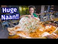 Table Size Naan!! INDIAN FOOD - Giant Kebab Meal Cooked in the Tandoor!!