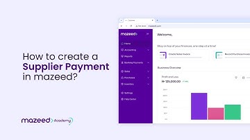 How to Create Supplier Payments in mazeed One | Step-By-Step Tutorial