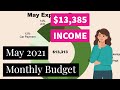 May 2021 Budget with Me | All Real Numbers | $13,385 Income