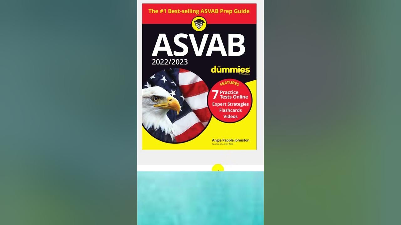 ASVAB For Dummies Book + 7 Practice Tests Online + Flashcards + Video