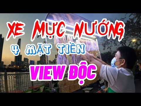 nóc hầm thủ thiêm về đêm New Xe Mực Nướng -View Độc | Ngắm Sài Gòn Hoa Lệ Từ Nóc Hầm Thủ Thiêm | Ăn Vặt Sài Gòn | Chợ Bưng New