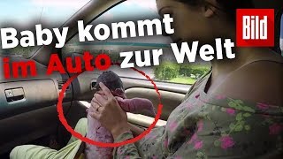 Tolle Geburt im Auto - Baby kommt auf Weg ins Krankenhaus zur Welt ( जन्म बम्पर )